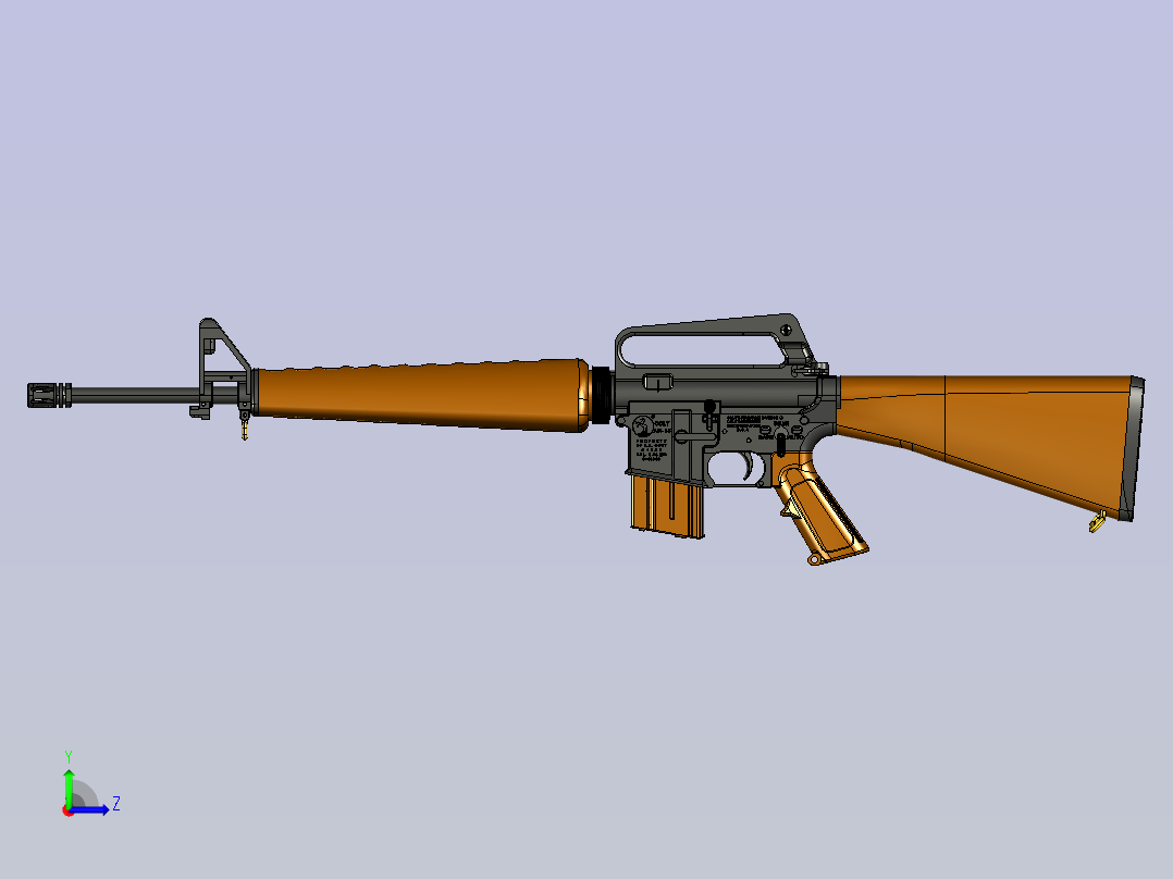 M16-A1左视图