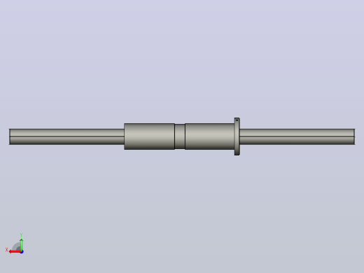 DKFZD5030-5滚珠丝杆3D模型后视缩略图