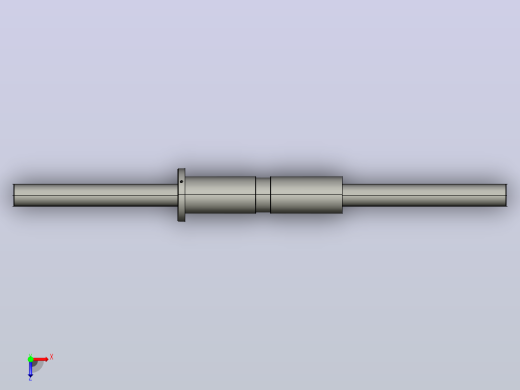 DKFZD5030-5滚珠丝杆3D模型俯视缩略图