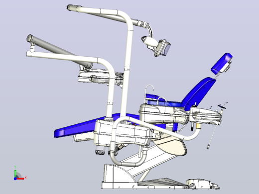 牙科椅3D模型三维数模图纸前视缩略图