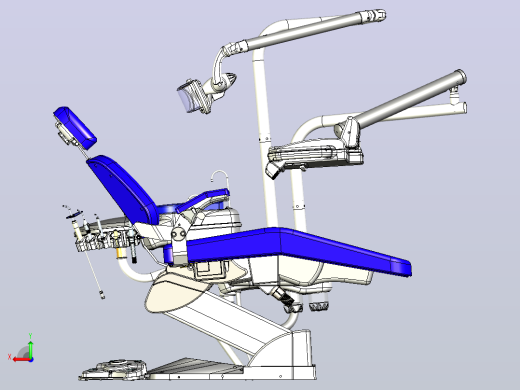 牙科椅3D模型三维数模图纸后视缩略图