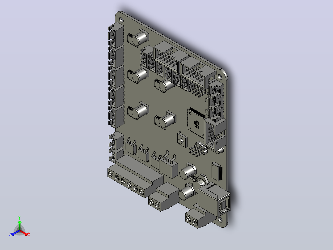02 电路板 主板 (67)正等轴测图