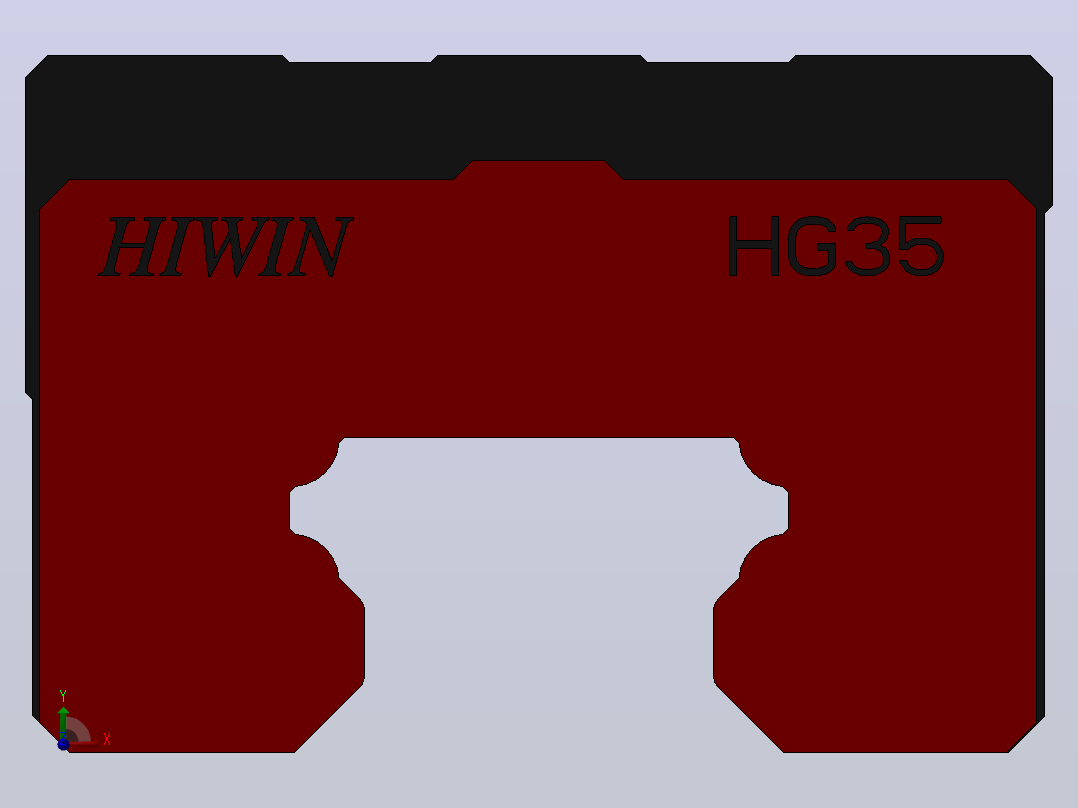 滑块HGH35HA（HIWIN）前视图