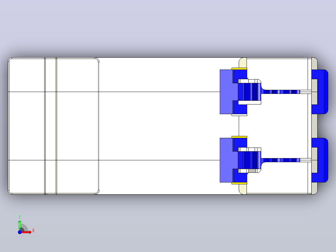 NXU-IIG E 1P&amp;N电涌保护器三维模型202404前视图