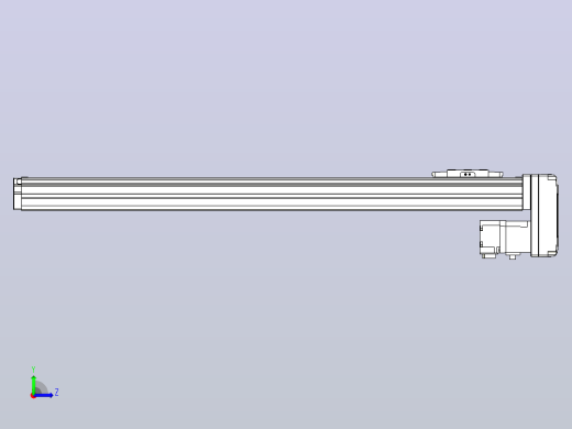 滚珠丝杠直线轴内置导轨TPA-GCR-40-1210C-L500-MP-M10-N3左视缩略图