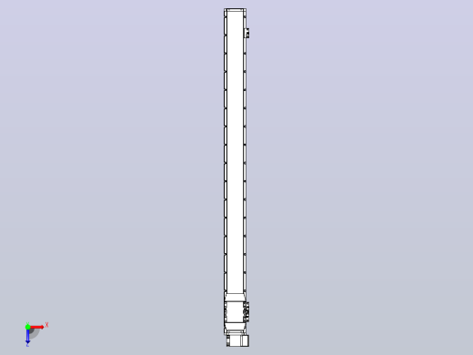 机器人皮带驱动直线轴TPA-GCB-120-P70-L1500-RP-M20-N3俯视缩略图