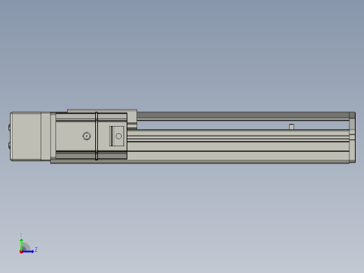 SYS12-BL-200-200W滚珠花健、支撑座、滚珠丝杠、交叉导轨、直线模组.STEP左视缩略图