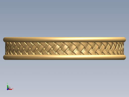 SolidWorks_这是一个使用SolidWorks 11制作的逼真手镯设计前视缩略图