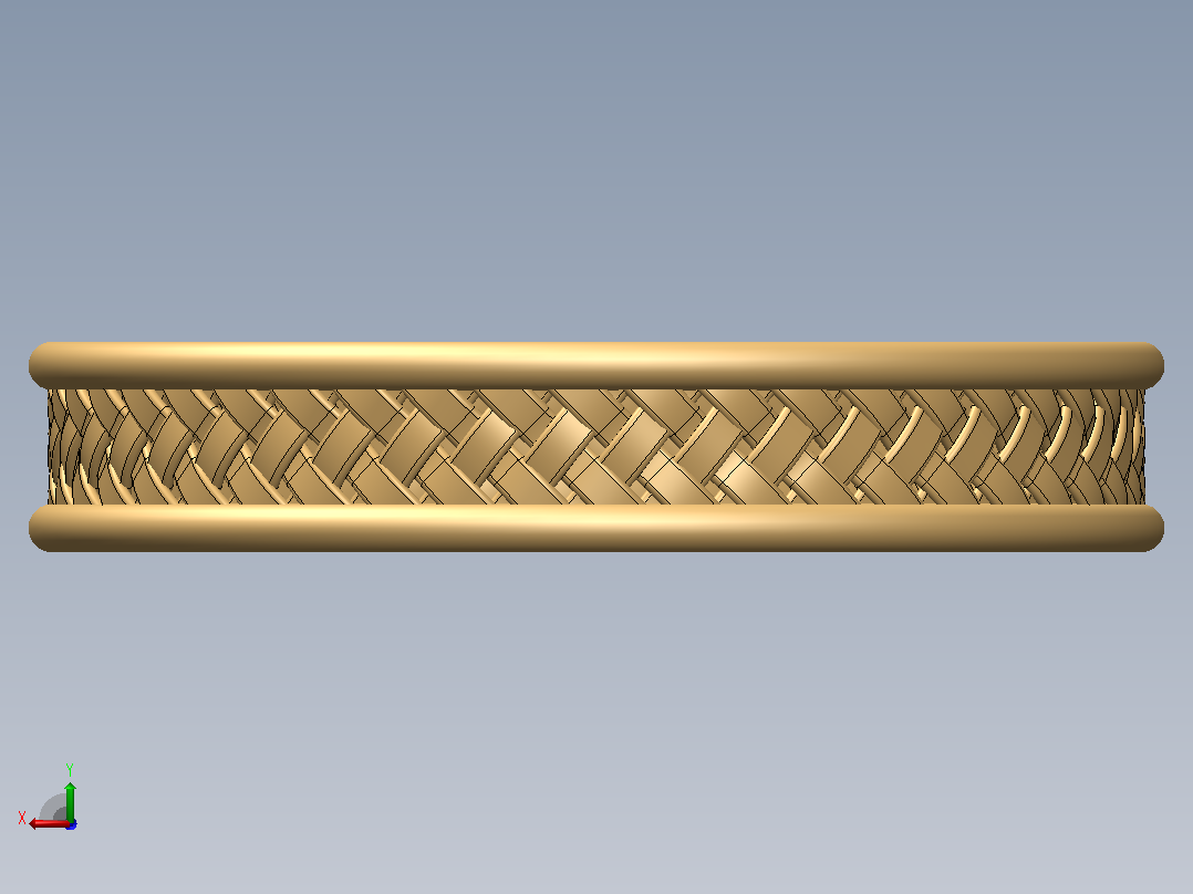 SolidWorks_这是一个使用SolidWorks 11制作的逼真手镯设计后视图