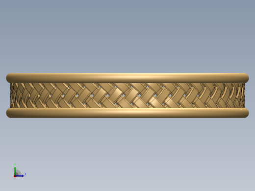 SolidWorks_这是一个使用SolidWorks 11制作的逼真手镯设计左视缩略图