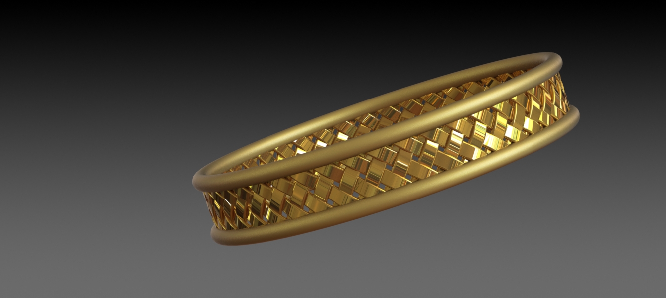 SolidWorks_这是一个使用SolidWorks 11制作的逼真手镯设计