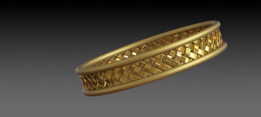 SolidWorks_这是一个使用SolidWorks 11制作的逼真手镯设计缩略图
