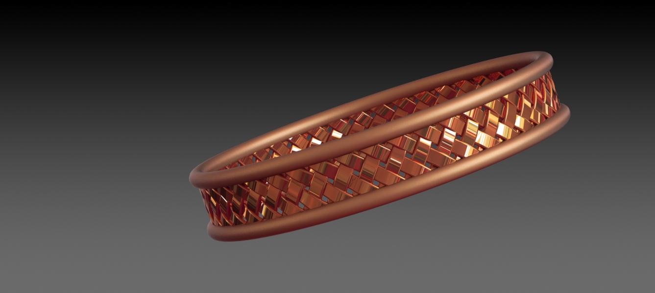 SolidWorks_这是一个使用SolidWorks 11制作的逼真手镯设计