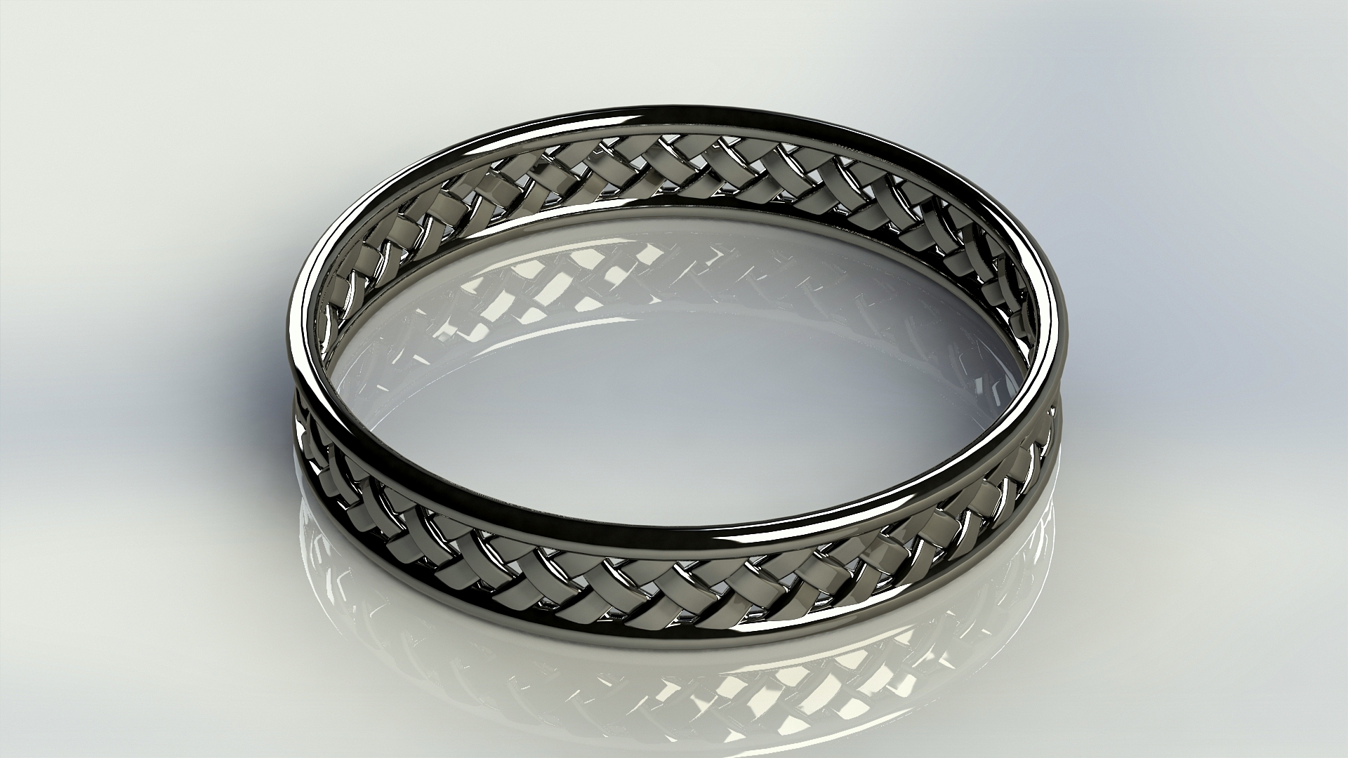 SolidWorks_这是一个使用SolidWorks 11制作的逼真手镯设计