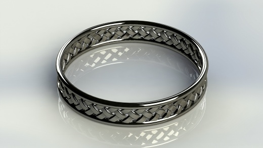 SolidWorks_这是一个使用SolidWorks 11制作的逼真手镯设计缩略图