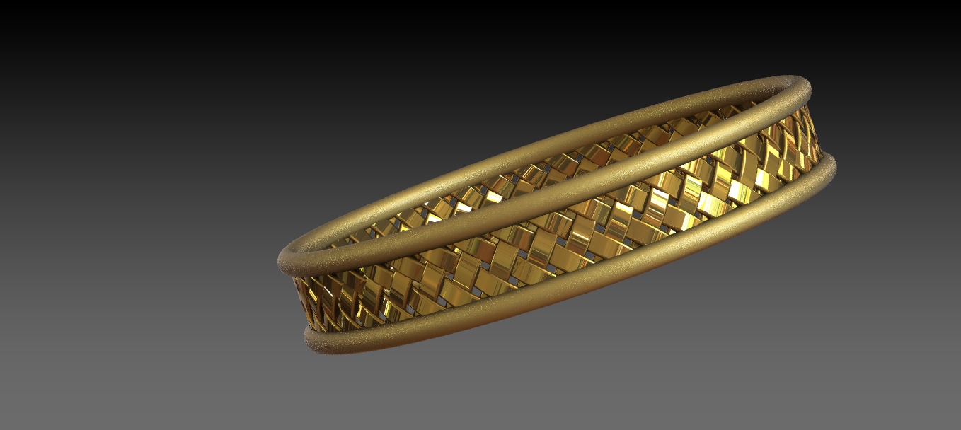 SolidWorks_这是一个使用SolidWorks 11制作的逼真手镯设计