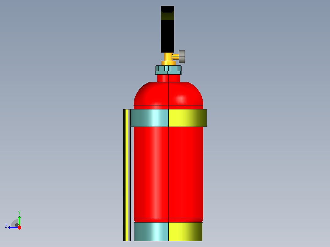 灭火器右视图