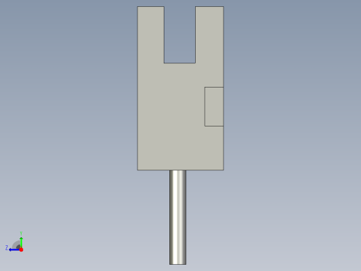 槽型传感器开关传感器ZJF45-SX672-N右视缩略图