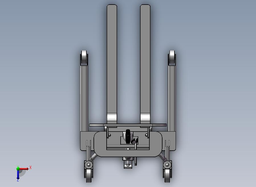B18-手动液压叉车俯视图