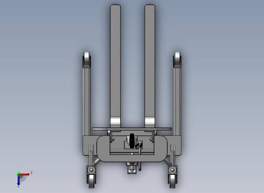 B18-手动液压叉车俯视缩略图