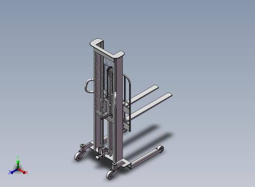 B18-手动液压叉车正等轴测缩略图