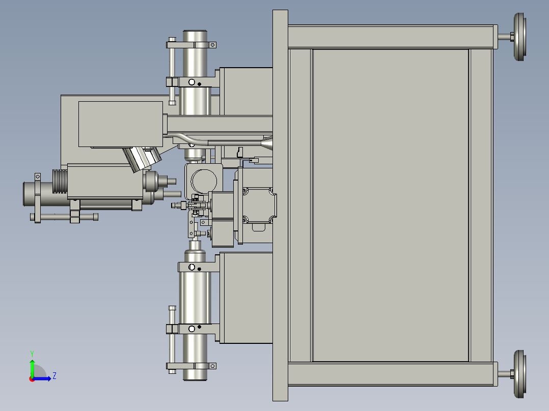 自动吸料机 上料机左视图