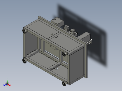 自动吸料机 上料机正等轴测缩略图