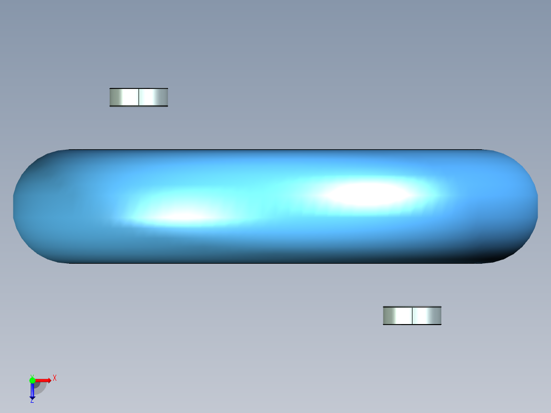 重物移动滑轮装置俯视图