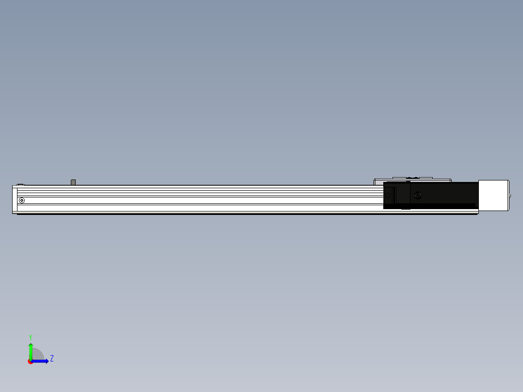 Toyo东佑达直线模组-ECH6-500-BR+煞車-M5左视图