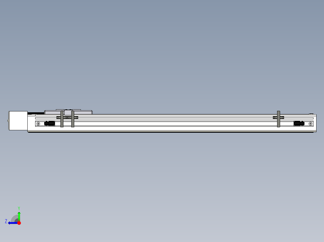 Toyo东佑达直线模组-ECH6-500-BR+煞車-M5右视图