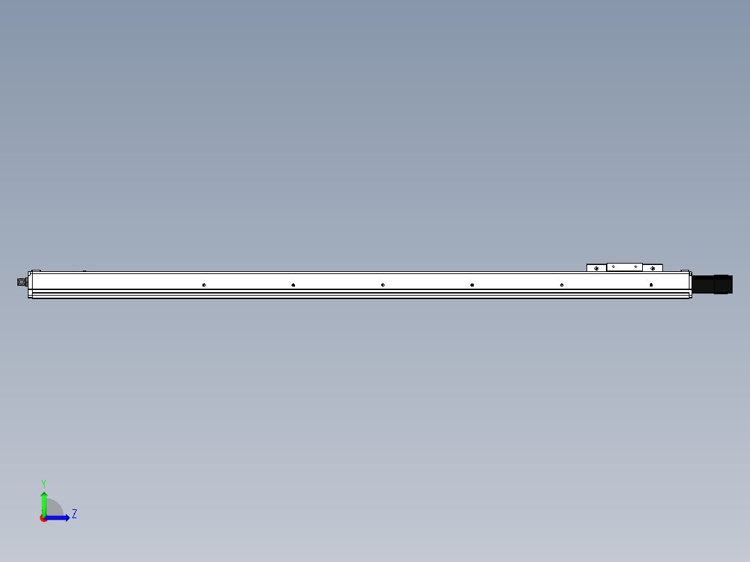 Toyo东佑达直线模组-ECH10-1200-BC左视图