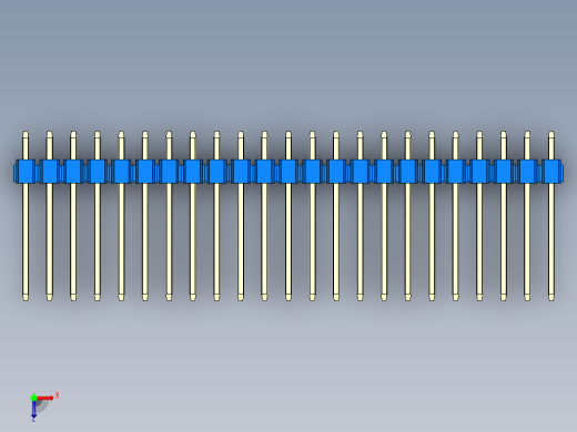 彩色公头100mil（2.54mm）系列-DS1021_blue_2x23p_100mil_Type5_rev1.0俯视缩略图