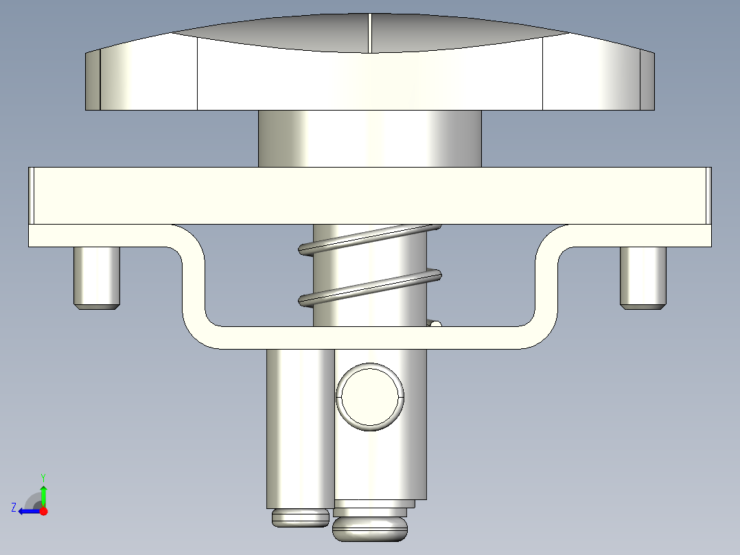 船型圆柱锁右视图