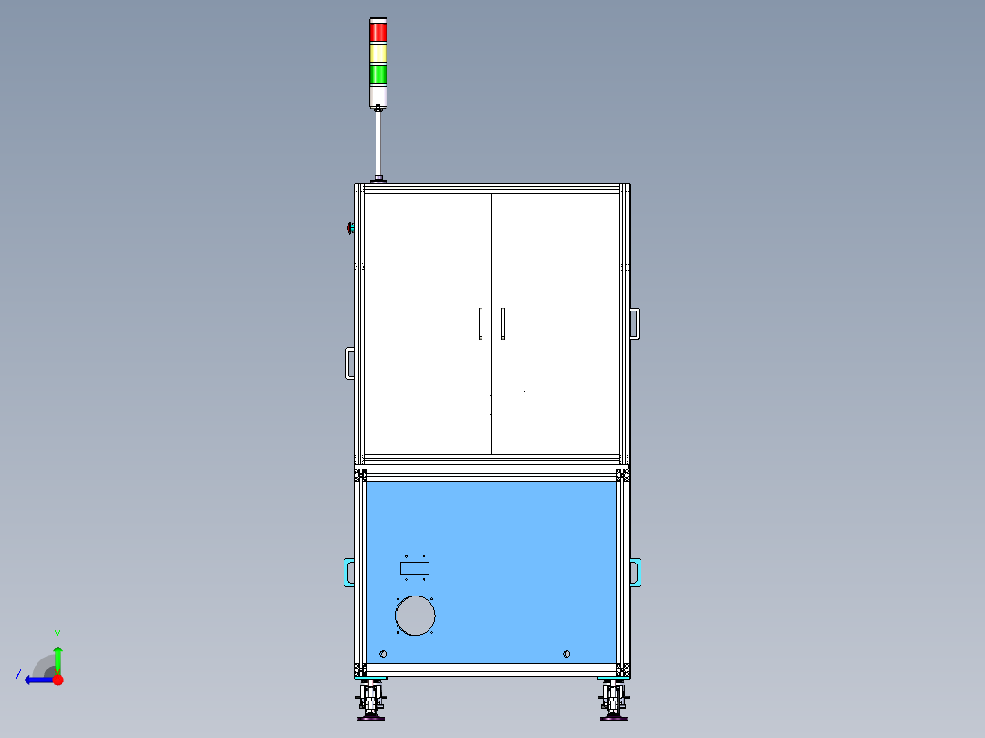 插针检测摆盘机 折料摆盘自动机右视图