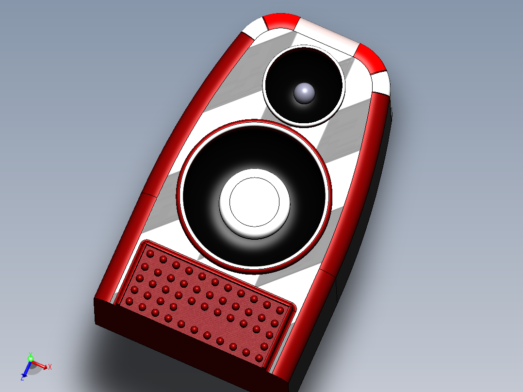 电脑音箱设计sw