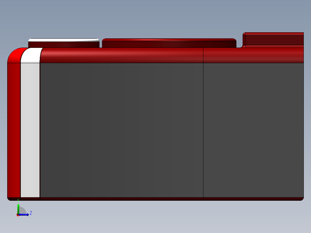 电脑音箱设计sw左视图