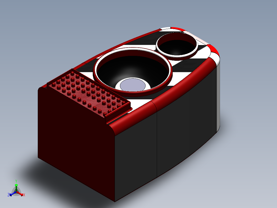 电脑音箱设计sw正等轴测图