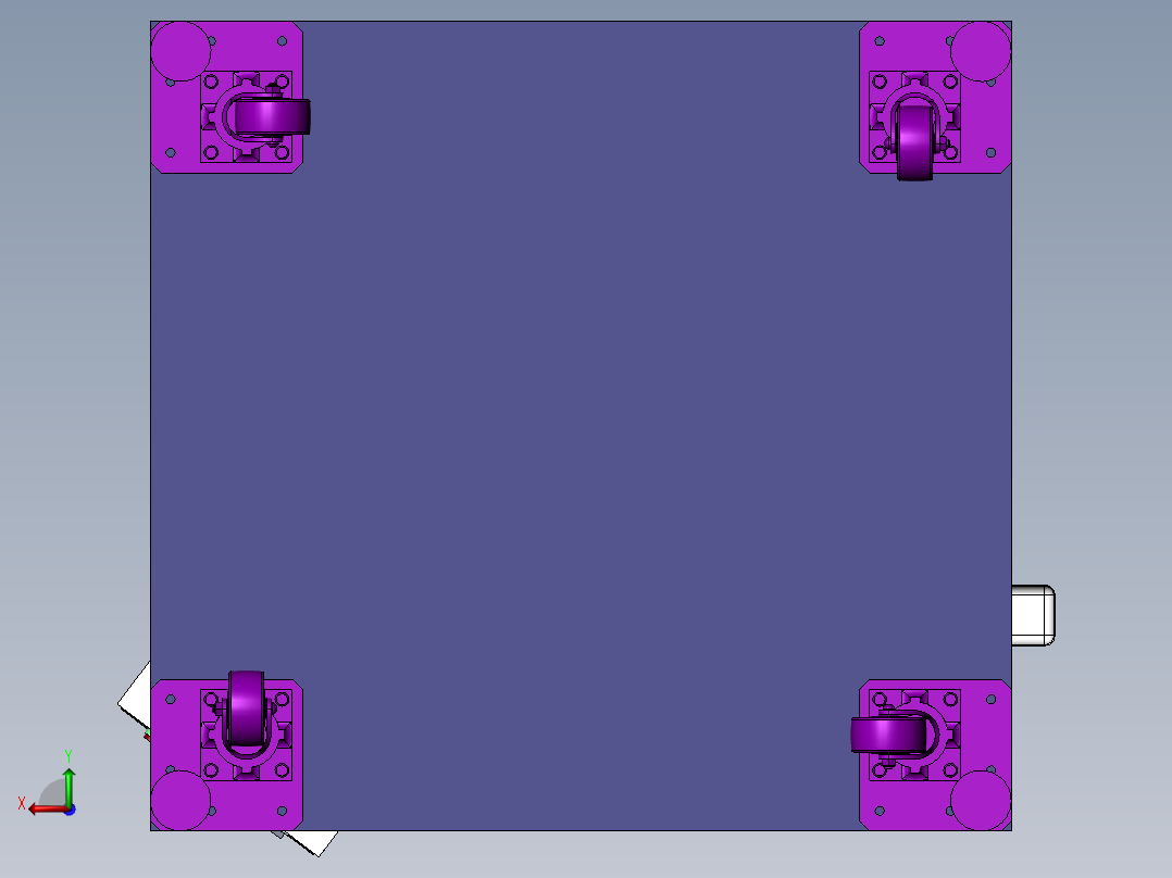 非标设备L-校直分料后视图