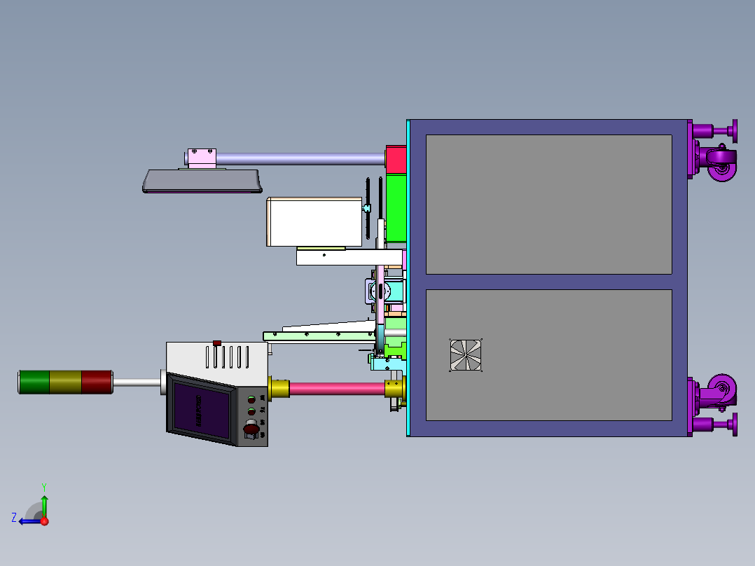 非标设备L-校直分料右视图