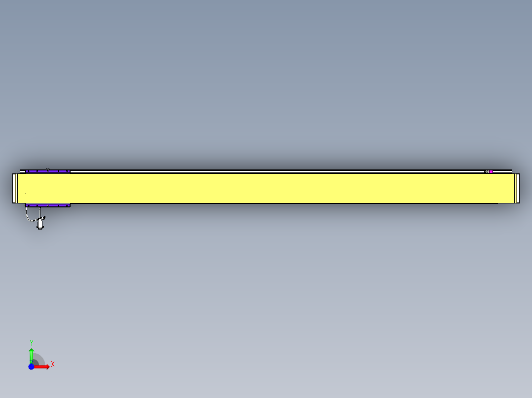 威洛博VL系列直线电机模组-VL14S3-S2050前视图