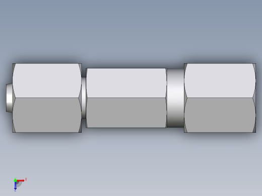 卡套式工业通用硬管接头EO_Distance_piece_adapter_DA06L71俯视缩略图
