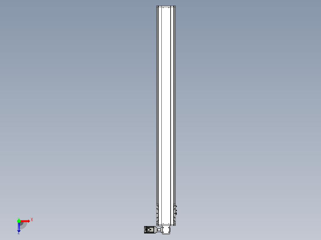 东锦同步带传动-直线滑台模组DH210B-L150-S2050-BL-P750W-C3俯视图
