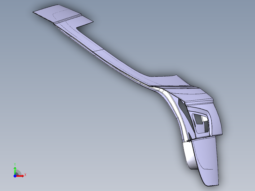 汽车后备箱门--catia前视图