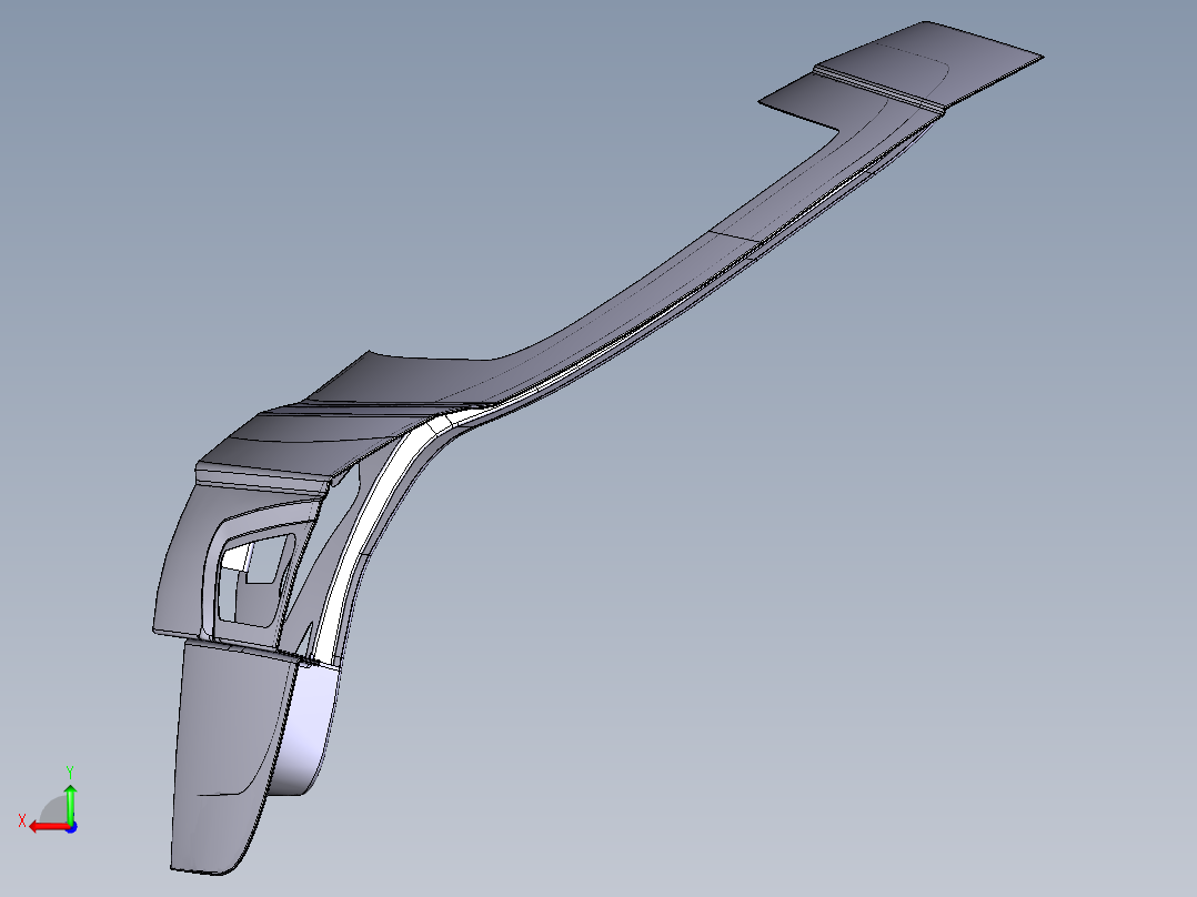 汽车后备箱门--catia后视图