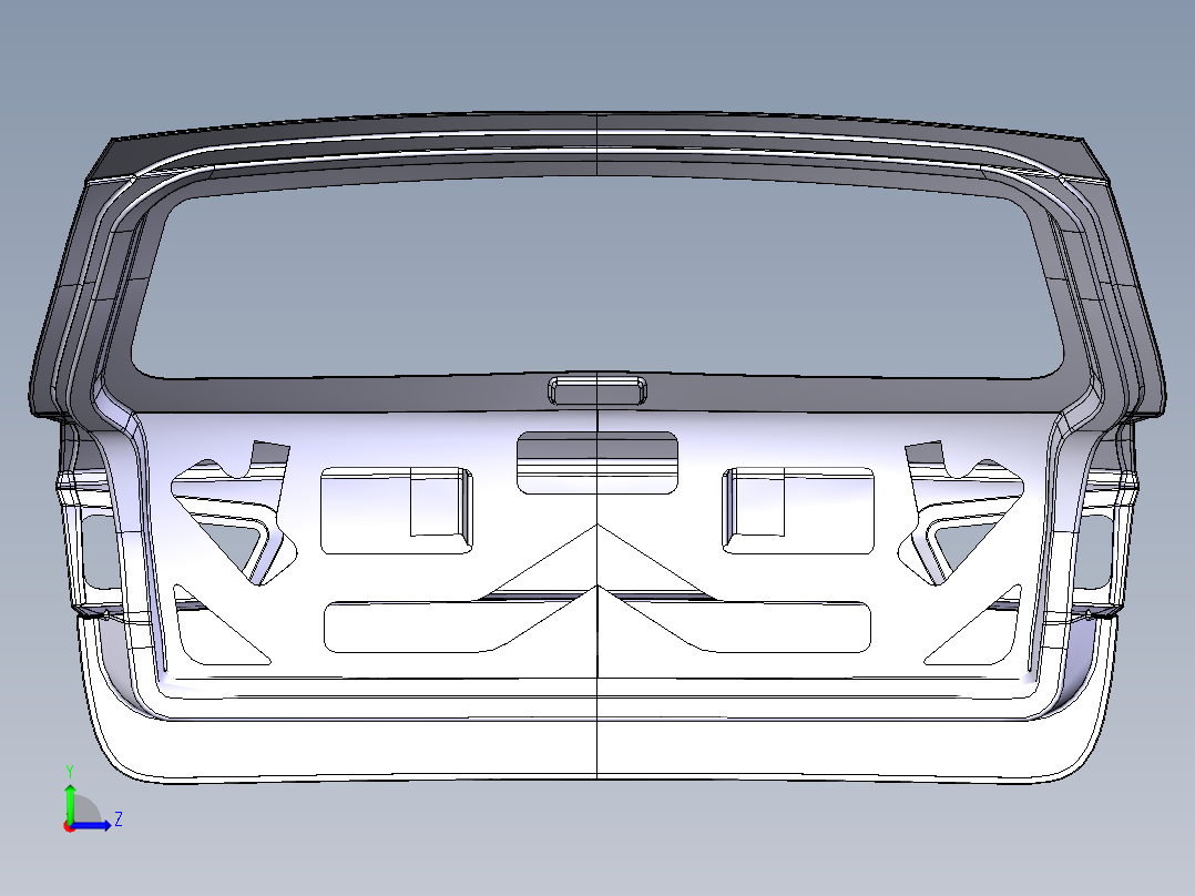 汽车后备箱门--catia左视图