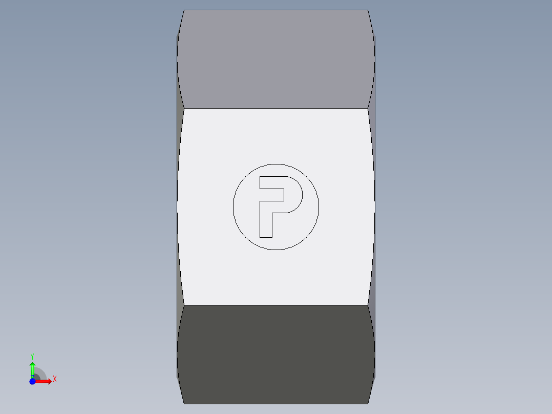 卡套式工业通用硬管接头EO_Nut_EO_24__Cone_end_M30SCFX前视图