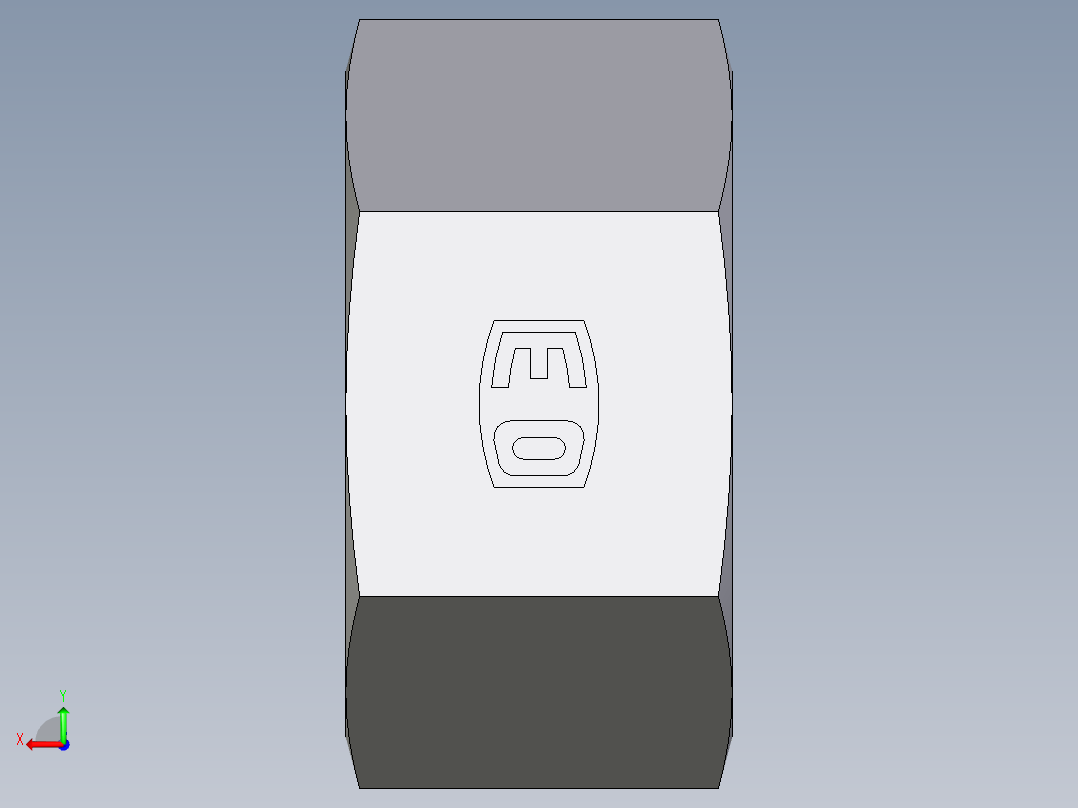 卡套式工业通用硬管接头EO_Nut_EO_24__Cone_end_M30SCFX后视图