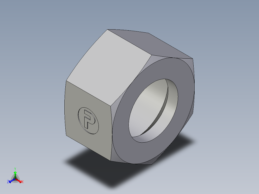 卡套式工业通用硬管接头EO_Nut_EO_24__Cone_end_M30SCFX正等轴测图