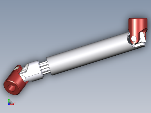 带摩擦轴承的双伸缩万向节前视缩略图