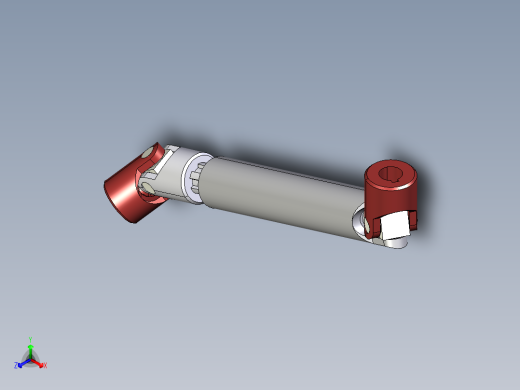 带摩擦轴承的双伸缩万向节正等轴测缩略图